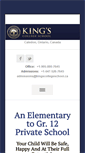 Mobile Screenshot of kingscollegeschool.ca